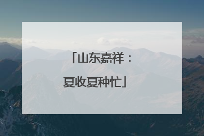 山东嘉祥：夏收夏种忙