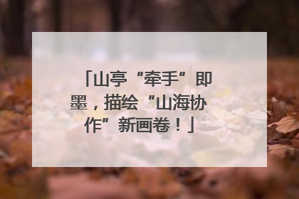 山亭“牵手”即墨，描绘“山海协作”新画卷！
