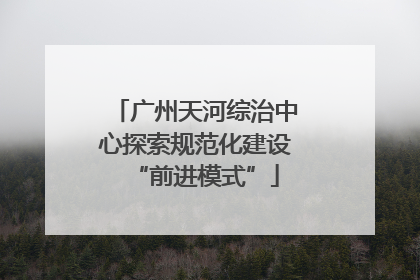 广州天河综治中心探索规范化建设“前进模式”