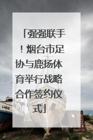强强联手！烟台市足协与鹿扬体育举行战略合作签约仪式