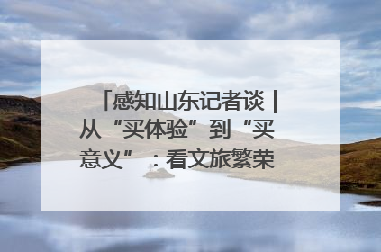 感知山东记者谈｜从“买体验”到“买意义”：看文旅繁荣背后的幸福新定义