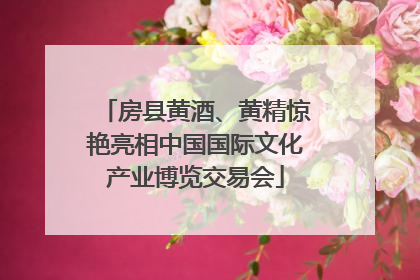 房县黄酒、黄精惊艳亮相中国国际文化产业博览交易会
