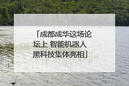 成都成华这场论坛上 智能机器人黑科技集体亮相