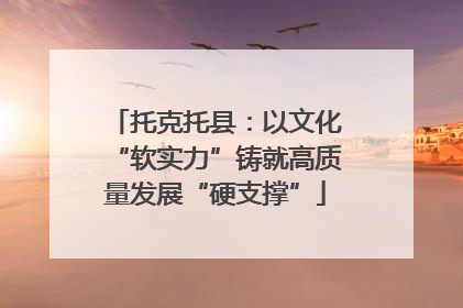 托克托县：以文化“软实力”铸就高质量发展“硬支撑”