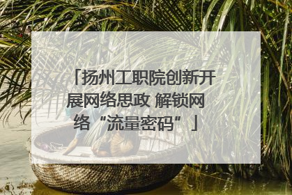 扬州工职院创新开展网络思政 解锁网络“流量密码”
