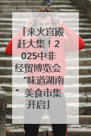 来火宫殿赶大集！2025中非经贸博览会“味道湖南”美食市集开启
