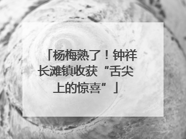杨梅熟了！钟祥长滩镇收获“舌尖上的惊喜”
