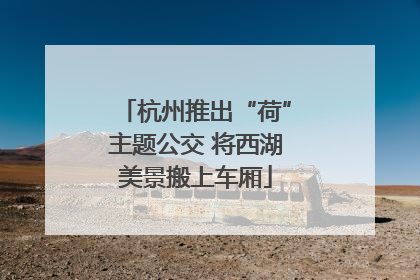 杭州推出“荷”主题公交 将西湖美景搬上车厢
