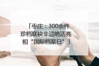 枣庄：300余件珍档联袂非遗绝活亮相“国际档案日”