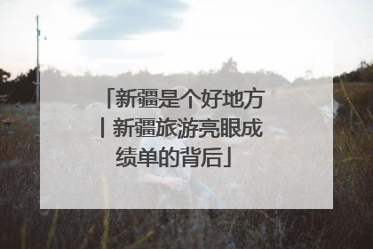 新疆是个好地方丨新疆旅游亮眼成绩单的背后