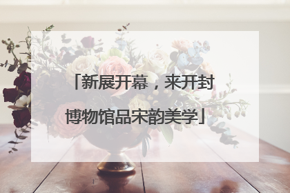 新展开幕，来开封博物馆品宋韵美学