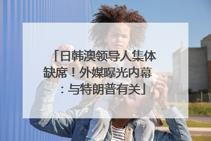 日韩澳领导人集体缺席！外媒曝光内幕：与特朗普有关