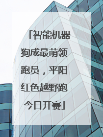 智能机器狗成最萌领跑员，平阳红色越野跑今日开赛