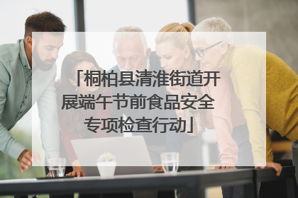 桐柏县清淮街道开展端午节前食品安全专项检查行动