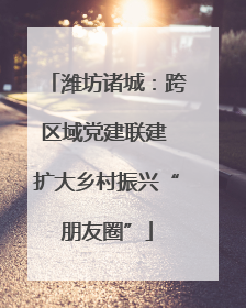 潍坊诸城：跨区域党建联建 扩大乡村振兴“朋友圈”