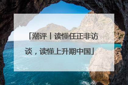 潮评丨读懂任正非访谈，读懂上升期中国