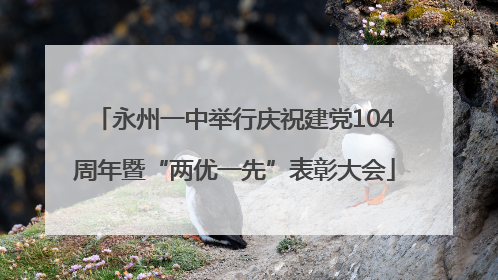 永州一中举行庆祝建党104周年暨“两优一先”表彰大会