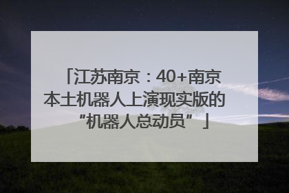 江苏南京：40+南京本土机器人上演现实版的“机器人总动员”