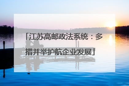 江苏高邮政法系统：多措并举护航企业发展