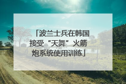 波兰士兵在韩国接受“天舞”火箭炮系统使用训练