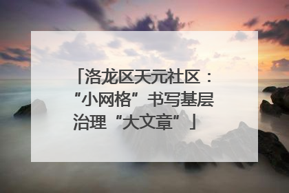 洛龙区天元社区：“小网格”书写基层治理“大文章”