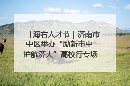 海右人才节｜济南市中区举办“励新市中 护航济大”高校行专场活动暨“青年人才 乐享市中”品牌推介会