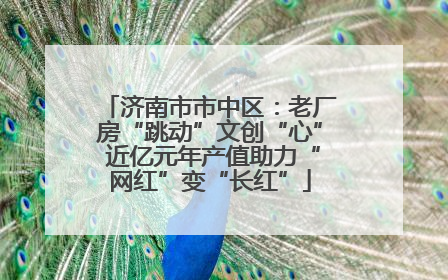 济南市市中区：老厂房“跳动”文创“心” 近亿元年产值助力“网红”变“长红”