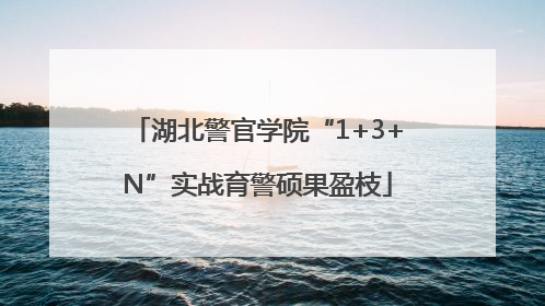 湖北警官学院“1+3+N”实战育警硕果盈枝