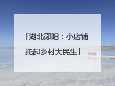 湖北郧阳：小店铺托起乡村大民生