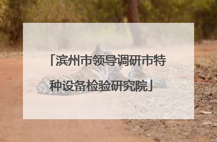 滨州市领导调研市特种设备检验研究院