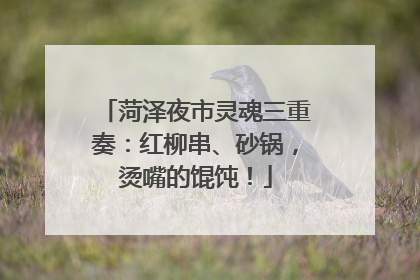 菏泽夜市灵魂三重奏：红柳串、砂锅，烫嘴的馄饨！