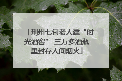 荆州七旬老人建“时光酒窖” 三万多酒瓶里封存人间烟火