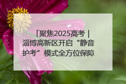 聚焦2025高考｜淄博高新区开启“静音护考”模式全方位保障高考环境整洁