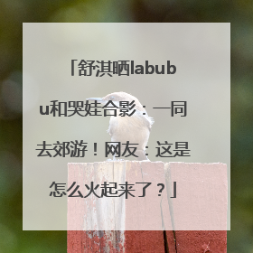 舒淇晒labubu和哭娃合影：一同去郊游！网友：这是怎么火起来了？