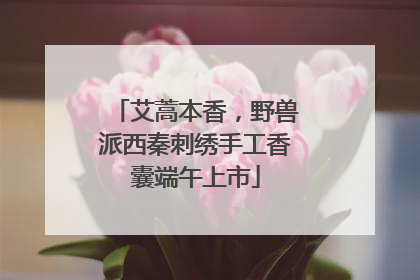 艾蒿本香，野兽派西秦刺绣手工香囊端午上市