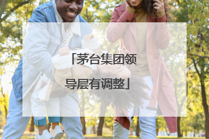 茅台集团领导层有调整