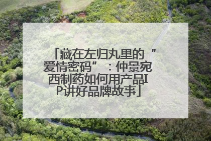 藏在左归丸里的“爱情密码”：仲景宛西制药如何用产品IP讲好品牌故事