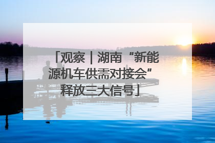 观察｜湖南“新能源机车供需对接会”释放三大信号