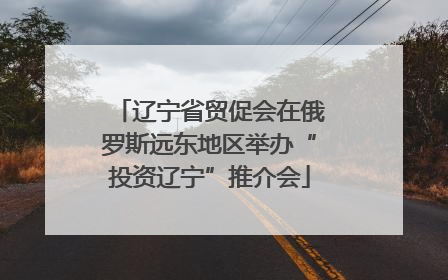 辽宁省贸促会在俄罗斯远东地区举办“投资辽宁”推介会