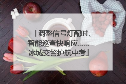 调整信号灯配时、智能巡查快响应……冰城交警护航中考