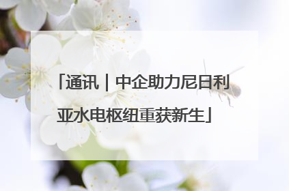 通讯｜中企助力尼日利亚水电枢纽重获新生