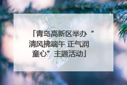 青岛高新区举办“清风拂端午 正气润童心”主题活动
