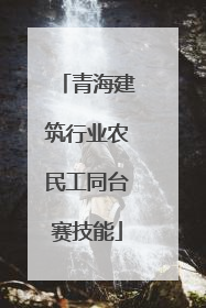 青海建筑行业农民工同台赛技能
