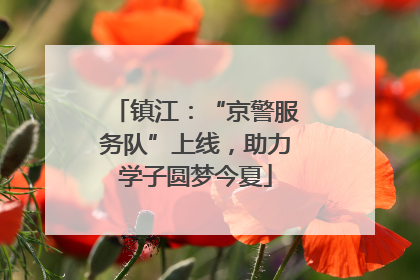 镇江：“京警服务队”上线，助力学子圆梦今夏