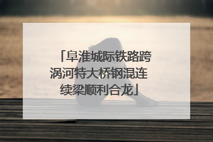 阜淮城际铁路跨涡河特大桥钢混连续梁顺利合龙