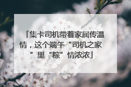 集卡司机带着家属传温情，这个端午“司机之家”里“粽”情浓浓