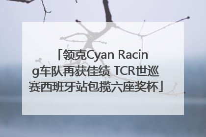领克Cyan Racing车队再获佳绩 TCR世巡赛西班牙站包揽六座奖杯