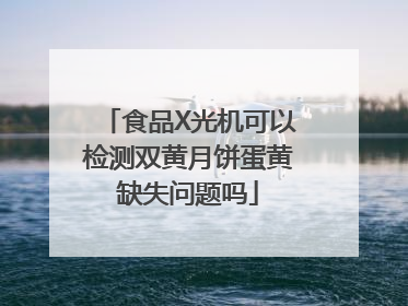 食品X光机可以检测双黄月饼蛋黄缺失问题吗