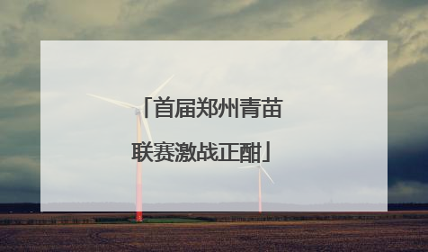 首届郑州青苗联赛激战正酣