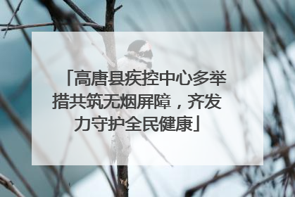 高唐县疾控中心多举措共筑无烟屏障，齐发力守护全民健康